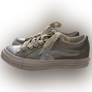 Silver Converse Tyler the Creator Golf Le Fleur x One Star Ox '3M'‎ Size 6w/4m
